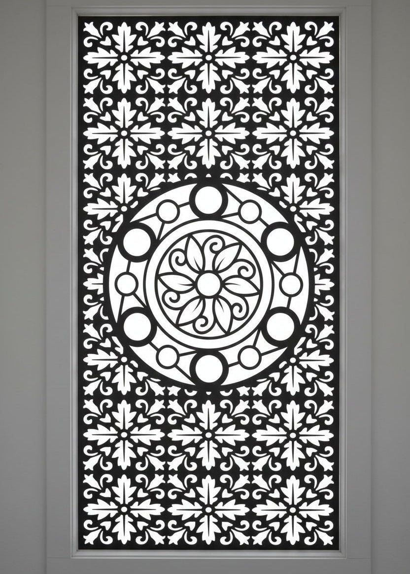Door decorative pattern