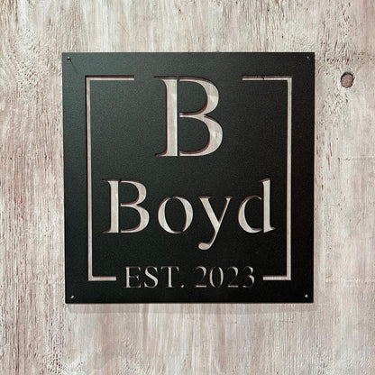custom name / custom name metal sign