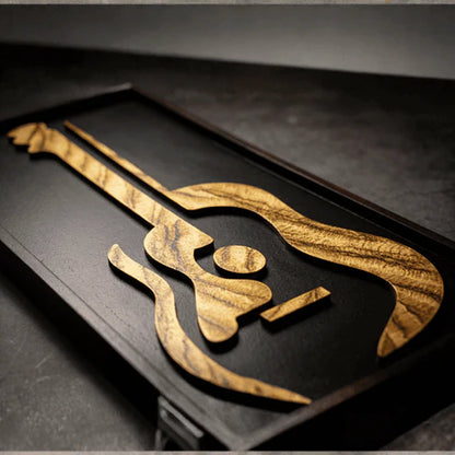 Abstract Guitar Wood Wall Art